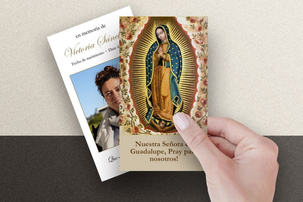 Spanish Prayer Card Templates