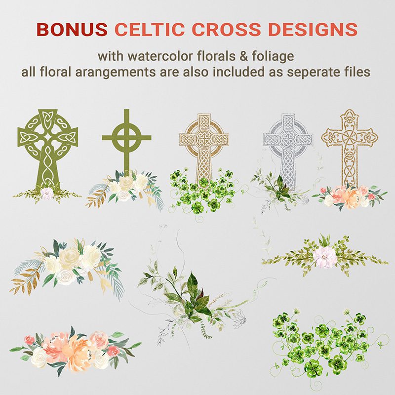 celtic cross funeral program template memorial cliparts 4 copy