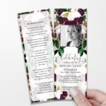 Velvet Floral Memorial Bookmarks