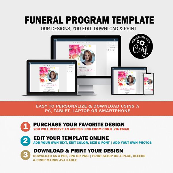 funeral program template flat 5x7 1 10