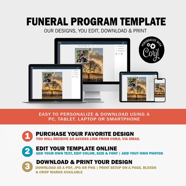 funeral program template flat 5x7 1 12