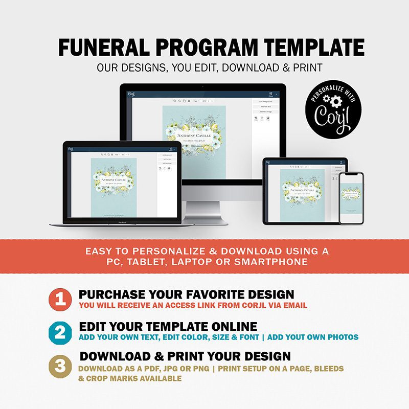 funeral program template flat 5x7 1 3