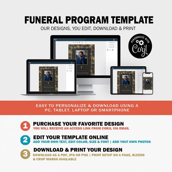 funeral program template flat 5x7 1