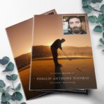 Golf 1 Funeral Program Template