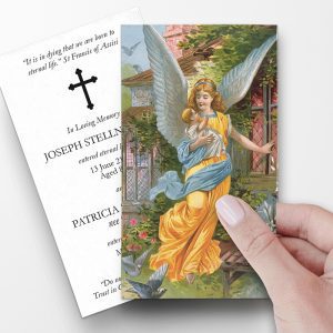 Angel Dear Prayer Cards Template
