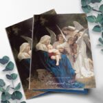 Song of Angels Blue Funeral Program Template