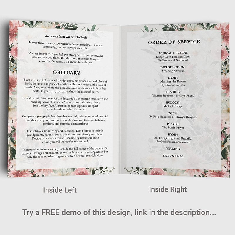white and pastel floral funeral program template 2.4