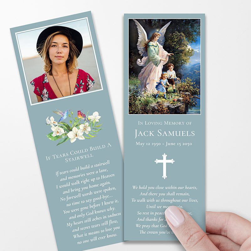Angel of God Memorial Bookmarks