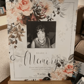 Mixed Florals Share A Memory Sign & Card photo review