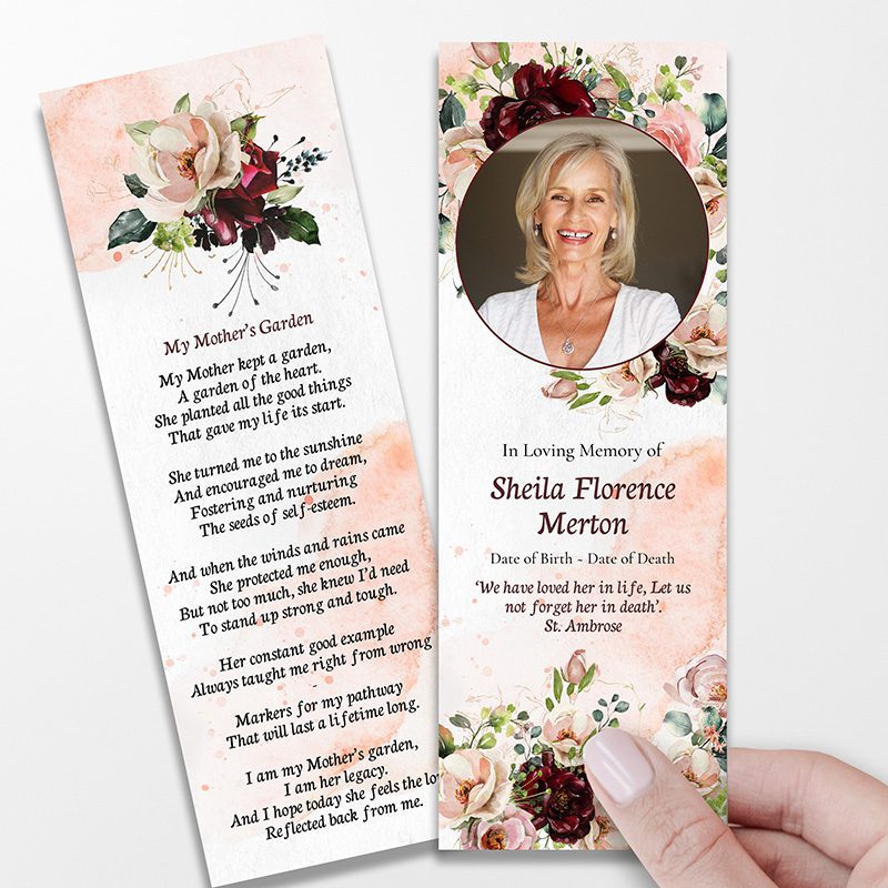 Gentle Memories Memorial Bookmarks