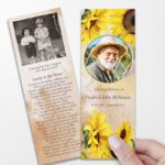 Sunflowers Memorial Bookmarks