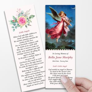 Guardian Angel Pink Memorial Bookmarks