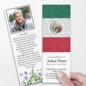 Mexican Flag Memorial Bookmarks