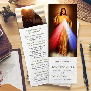 Divine Mercy Memorial Bookmarks