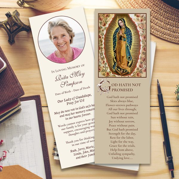 Our Lady of Guadalupe Memorial Bookmarks