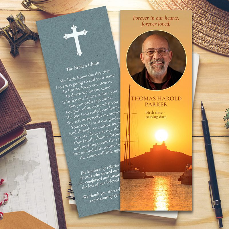 Sunset Peace Memorial Bookmarks