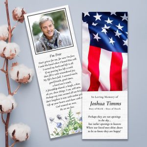 American Flag Memorial Bookmarks
