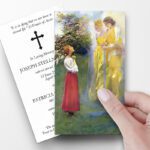 Joan of Arc Speaking to the Angels Prayer Cards Template