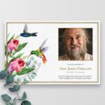 Hummingbird Song Funeral Thank You Cards