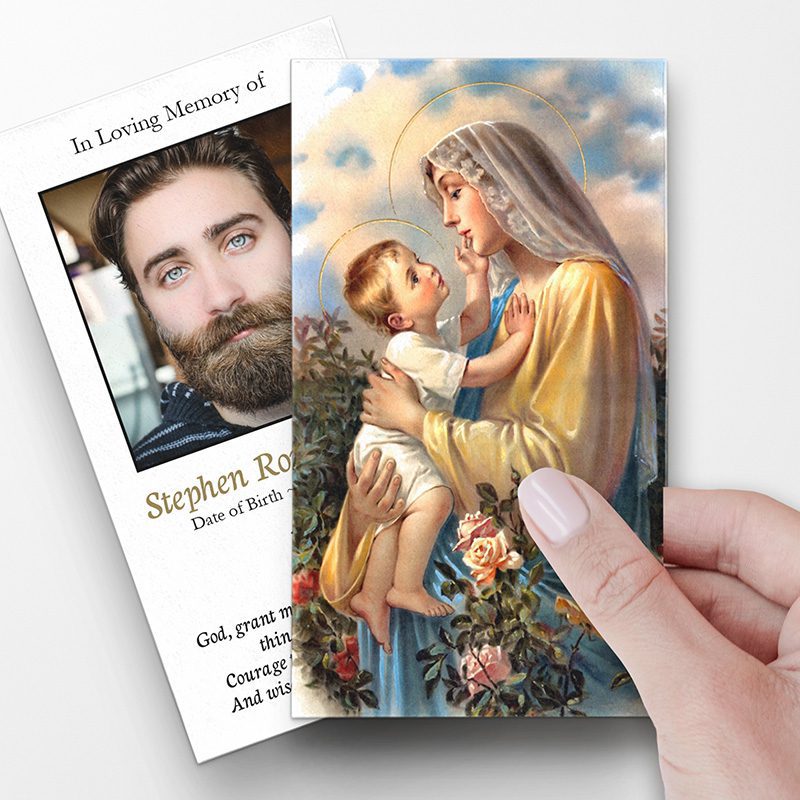 Good and Gentle Mother Prayer Card Template - Pray to Mary