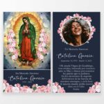 Virgin of Guadalupe Funeral Cards Spanish