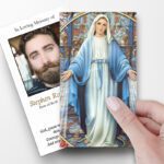Hail Mary prayer cards for a funeral