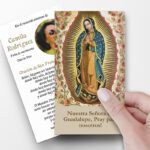 Our Lady of Guadalupe Spanish Prayer Card Funeral Cards in Spanish