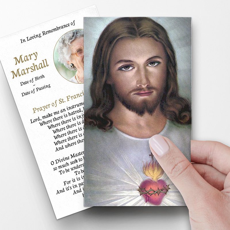 Devotion to the Sacred Heart of Jesus Prayer Cards