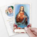 Sagrado Corazón Jesus Funeral Cards Spanish