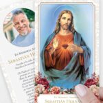 Sagrado Corazón Jesus Funeral Cards Spanish