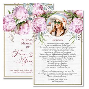 Funeral Thank You Card